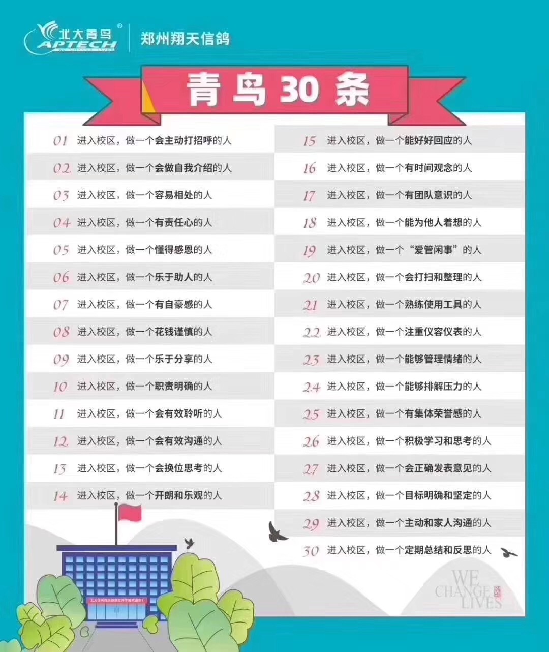 鄭州北大青鳥(niǎo)翔天信鴿校區(qū)一家專注河南職業(yè)IT教育14年的學(xué)校